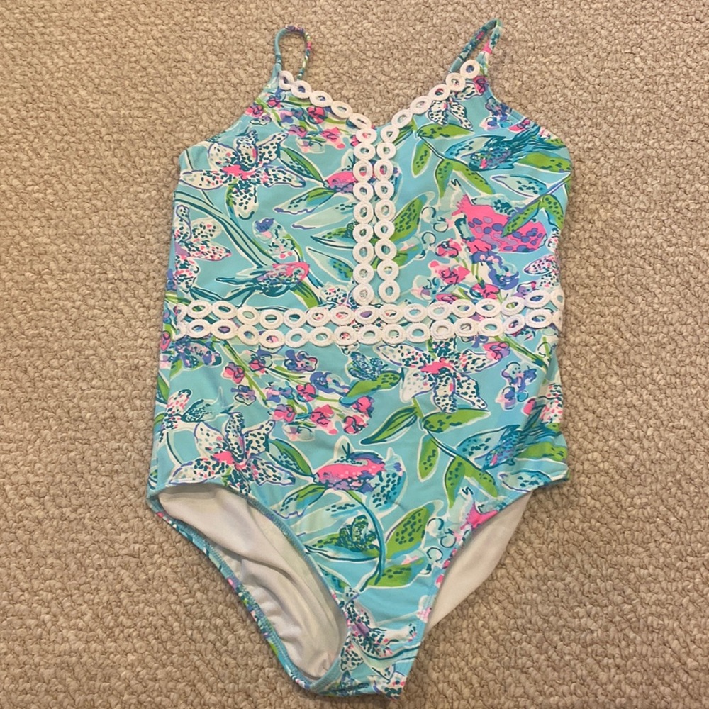 Lilly Pulitzer girls swimsuit size 12